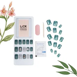 LICK Set Of 30  Reusable Press on Nails Extension With Application Kit image 2