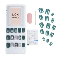 LICK Set Of 30  Reusable Press on Nails Extension With Application Kit image 3