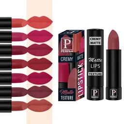 PERPAA Set Of 8 Creamy Matte Lipsticks With Jojoba Oil - 3.5g Each-image-102