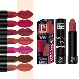 PERPAA Cremy Matte Set Of 8 Lipstick With Jojoba Oil-3.5g Each-62-67-71-73-80-84-86-110-image-50