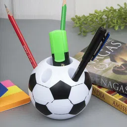 MARKET99 White & Black Solid Multifunctional Plastic Pen Stand-image-72