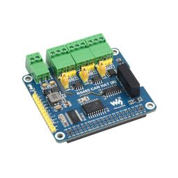 Waveshare Isolated RS485 CAN HAT (B) For Raspberry Pi, 2-Ch RS485 and 1-Ch CAN, Multi Protections image 1