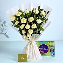 Vibrant Love Carnations Bouquet Celebrations Box-42