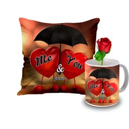 ME & YOU Brown & Red Printed Valentine's Day Special Gift Hamper-image-70