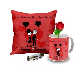 ME & YOU Red & Black 4 Pieces Printed Home Gift Sets-image-93
