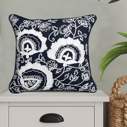 SHADES of LIFE Blue & White 2 Pieces Embroidered Cushions-23