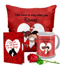 ME & YOU Red 4 Pcs Printed Valentine Gift Set-8