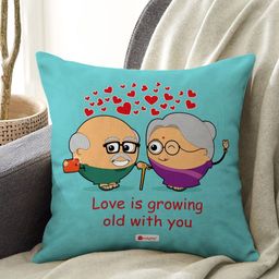 Indigifts Blue & Cream Printed Cushion Cover with Filler-picture-12