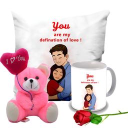 ME & YOU 4 Pieces Printed Valentine Gift Set-image-67
