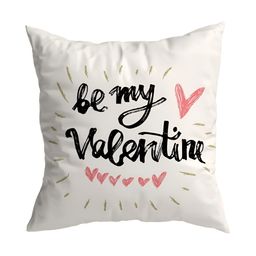 ARTBUG White & Black Printed Square Pre-Filled Cushion With Filler-39