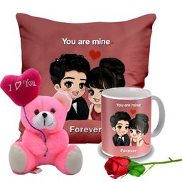 ME & YOU 4 Pieces Printed Valentine Gift Set-image-69