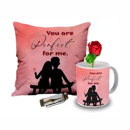 ME & YOU Peach & Black 4 Pcs Printed Home Gift Sets-5