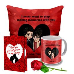 ME & YOU Red 4 Pcs Printed Valentine Gift Set-18