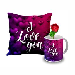 ME & YOU Red & Blue Printed Valentine's Day Special Gift Hamper-image-95