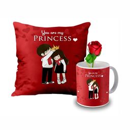 ME & YOU Red & white 3 Pcs Printed Home Gift Sets-image-54