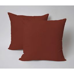 SKANDA FAB Brown 2Pcs Pure Cotton Sofa Cushions-image-35