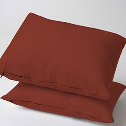 SKANDA FAB Brown 2 Pieces Pure Cotton Rectangle Sofa Cushions-28