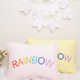 BLANC9 Kids Set Of 2 Rainbow Printed Pre-Filled Cushions-0