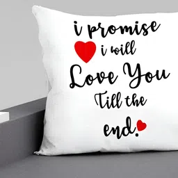 ARTBUG White & Black Printed Square Pre-Filled Cushion With Filler image 4
