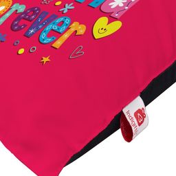Indigifts Pink Printed Typography Printed Cushion With Filler image 4