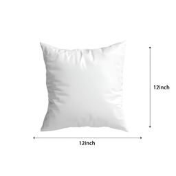 ARTBUG White & Red Printed Square Pre-Filled Cushion With Filler image 2