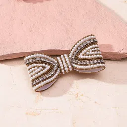 HAIR DRAMA COMPANY Embellished Hair Bow Alligator Hair Clip-image-30