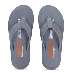 DOCTOR EXTRA SOFT Men Printed Thermo-Resistant Anti-Bacterial Ortho Relax Thong Flip-Flops-41