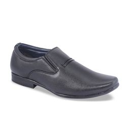 Khadims Men Black Solid Formal Slip-Ons-image-31