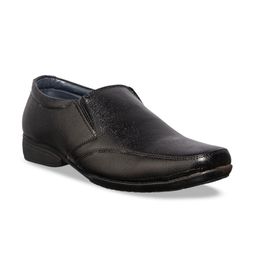 Khadims Men Black Solid Formal Slip-Ons-image-73
