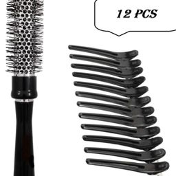 FEELHIGH Professional Hair Dryer Brush & 12-Pcs Crocodile Clips-36