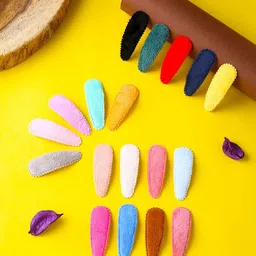 Melbees by Yellow Chimes Girls Set of 18 Pcs Multicolor Tic Tac Clips-image-72