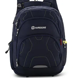 Harissons Unisex Textured Padded Durabase Reflective Strip Backpack-50