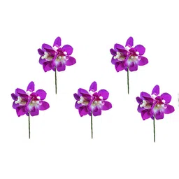 Hair Flare Women Set Of 5 Embellished Flower Hair Accessory Set-image-77