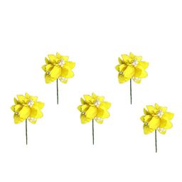 Hair Flare Women Set Of 5 Embellished Flower Hair Accessory Set-17