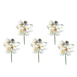 Hair Flare Women Set Of 5 Embellished Flower Hair Accessory Set-18