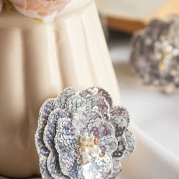 Choko Girls Silver-Toned & Grey Embellished Alligator Hair Clip-10