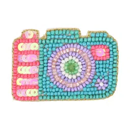 Aye Candy Girls Embellished Camera Alligator Hair Clip-30