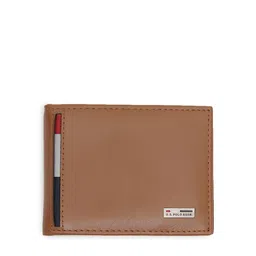 U S Polo Assn Men Tan & White Leather Two Fold Wallet-32