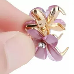 DN Creation Assorted Set Of 6 Mini Flower Design Claw Clips image 3