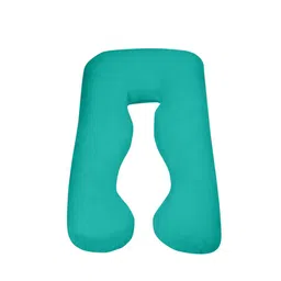 CURIOUS LIFESTYLE Sea Green Maternity Hollow Fiber Pillow With Zip Cover-11