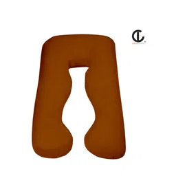 CURIOUS LIFESTYLE Brown Cotton Maternity Pillow With Zip Cover-52