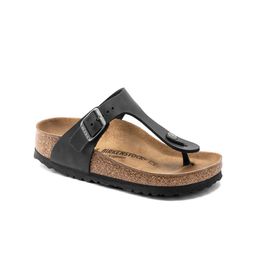 Birkenstock Unisex Black & Brown Gizeh Regular Width Thong Flip-Flops image 1