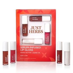Just Herbs Set Of 4 Smooth & Shiny Serum Infused Lip Glosses-1ml Each- Soft Lush image 1