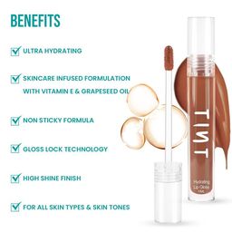 Tint Cosmetics Hydrating Lip Gloss - 10ml - Vino image 3