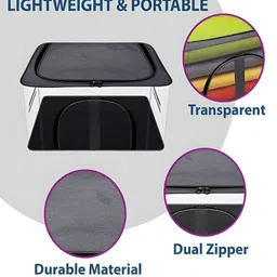Kuber Industries Grey & Transparent 8 Pieces Multi-Utility Organisers image 2