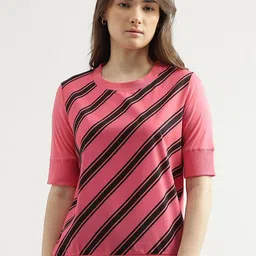 United Colors of Benetton Striped Regular Fit Round Neck Top-picture-39