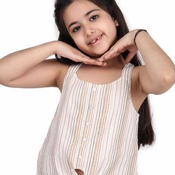 Miyo Girls Striped Cotton Top-image-35