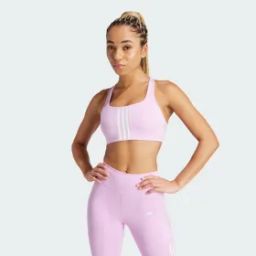 Powerimpact Training Medium-Support 3-Stripes Bra-image-79