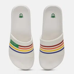 United Colors of Benetton Men Printed Sliders Flip Flops-48
