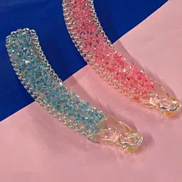 Proplady Women Set of 2 Embellished Banana Clip-14